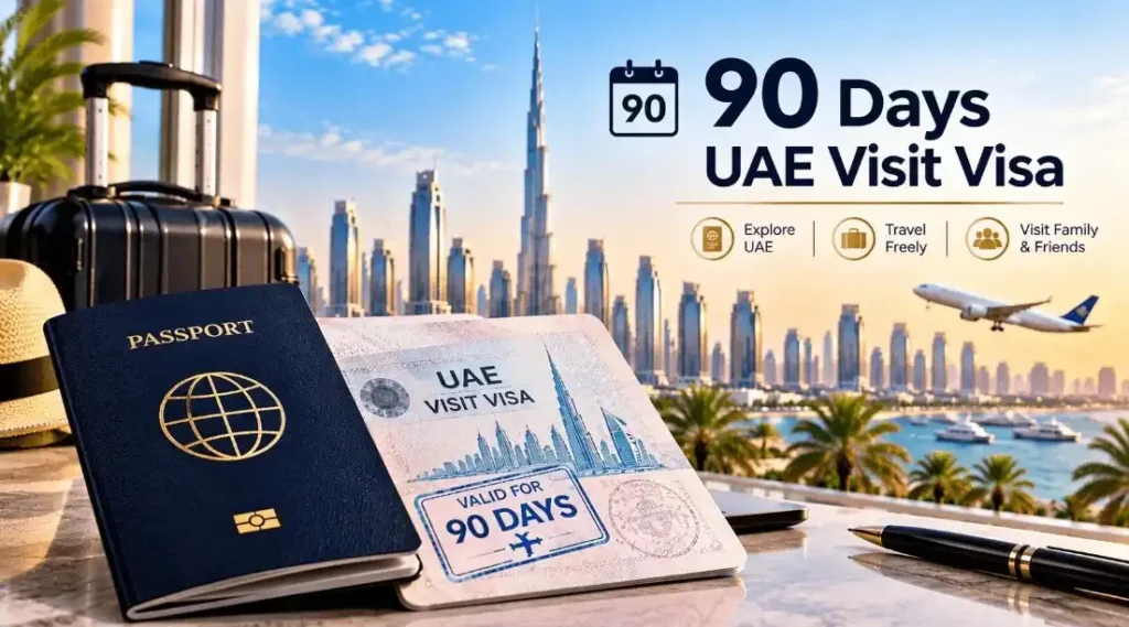 90 days uae visit visa